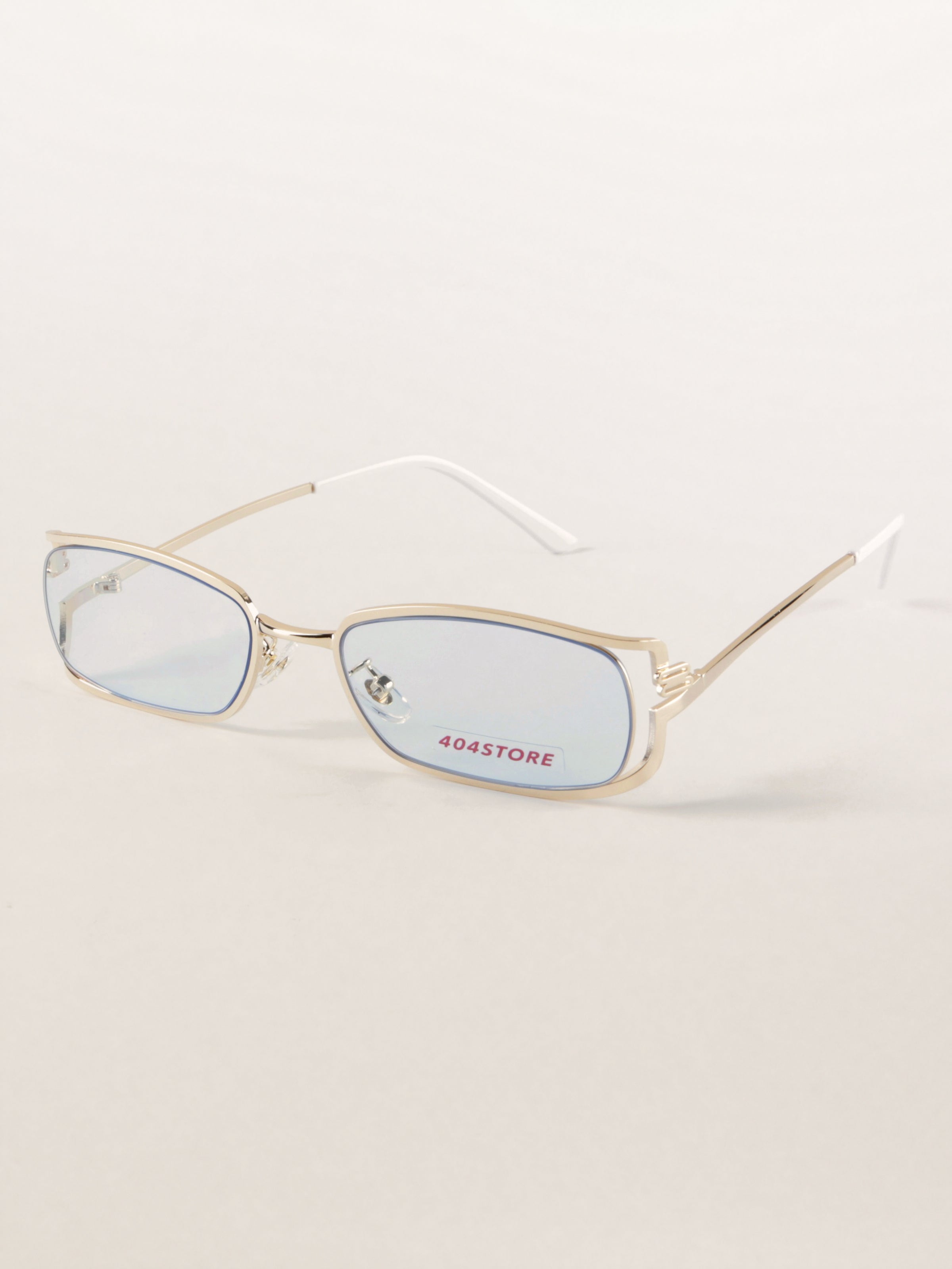 Rectangle Metal Architectural Sunglasses