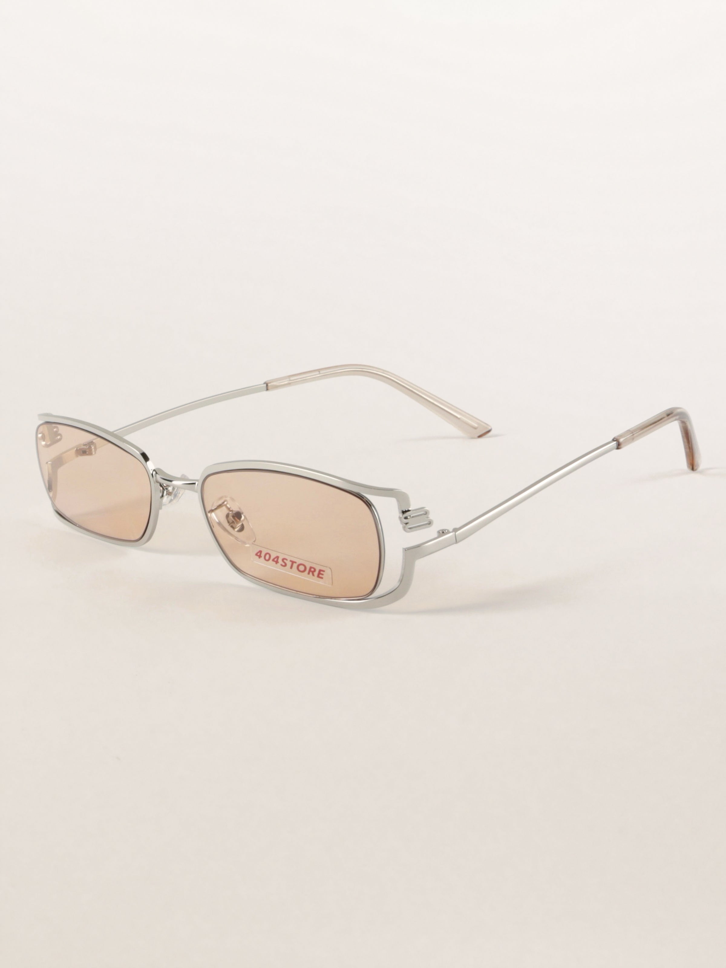 Rectangle Metal Architectural Sunglasses