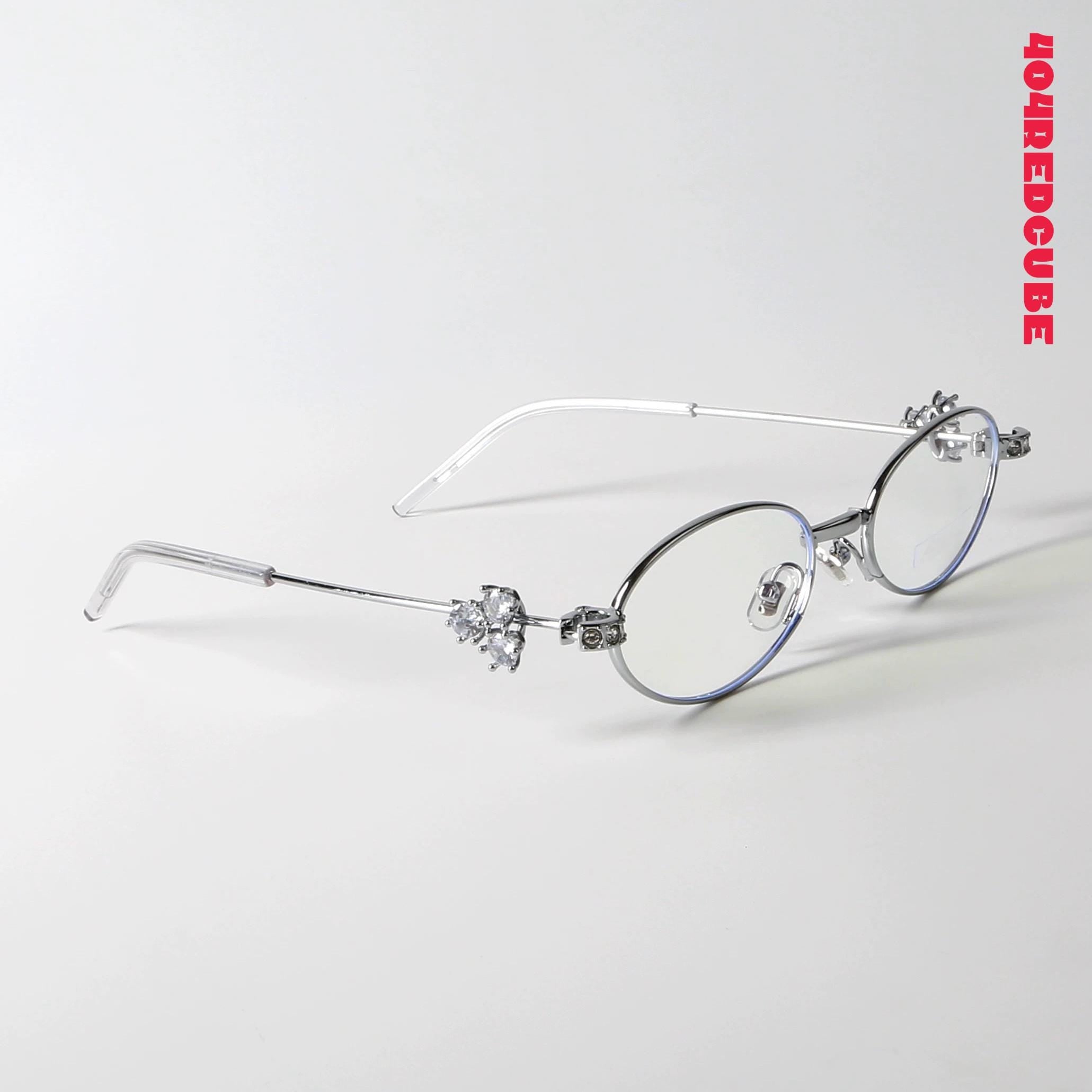 Baroque Oval Metal Coquette Optical Frames