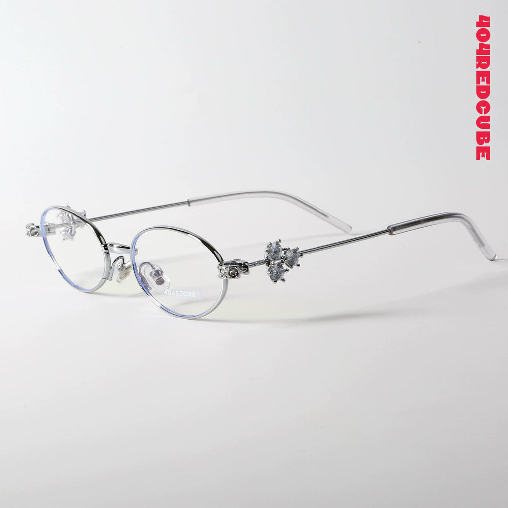 Baroque Oval Metal Coquette Optical Frames