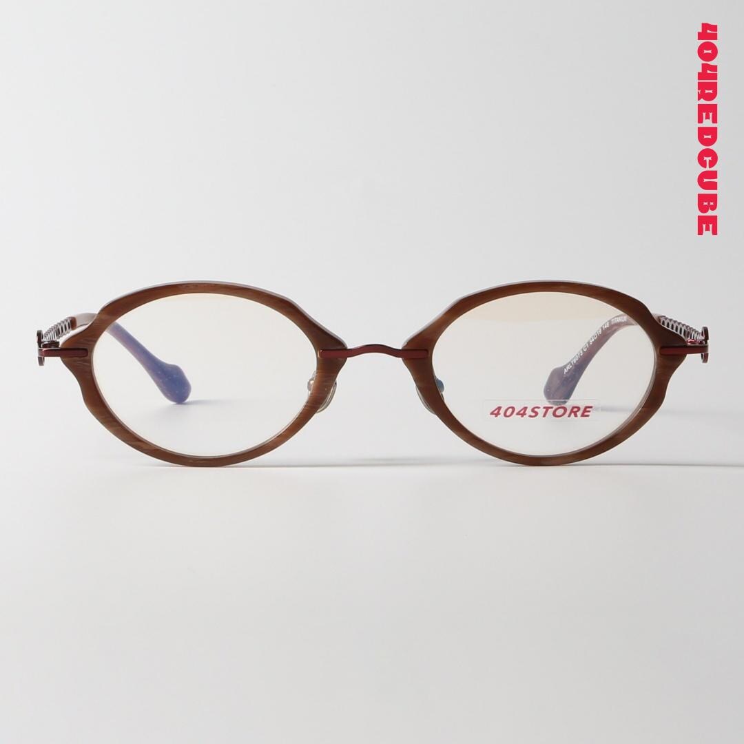 Etched Temple Round Titanium Optical Frames