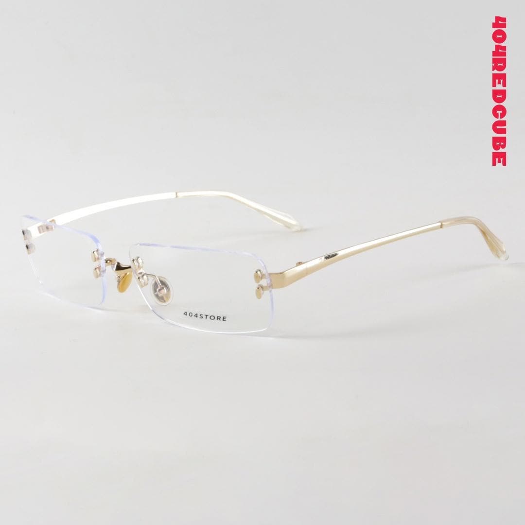 Rimless Rectangle Metal Office Siren Lightweight Optical Frames