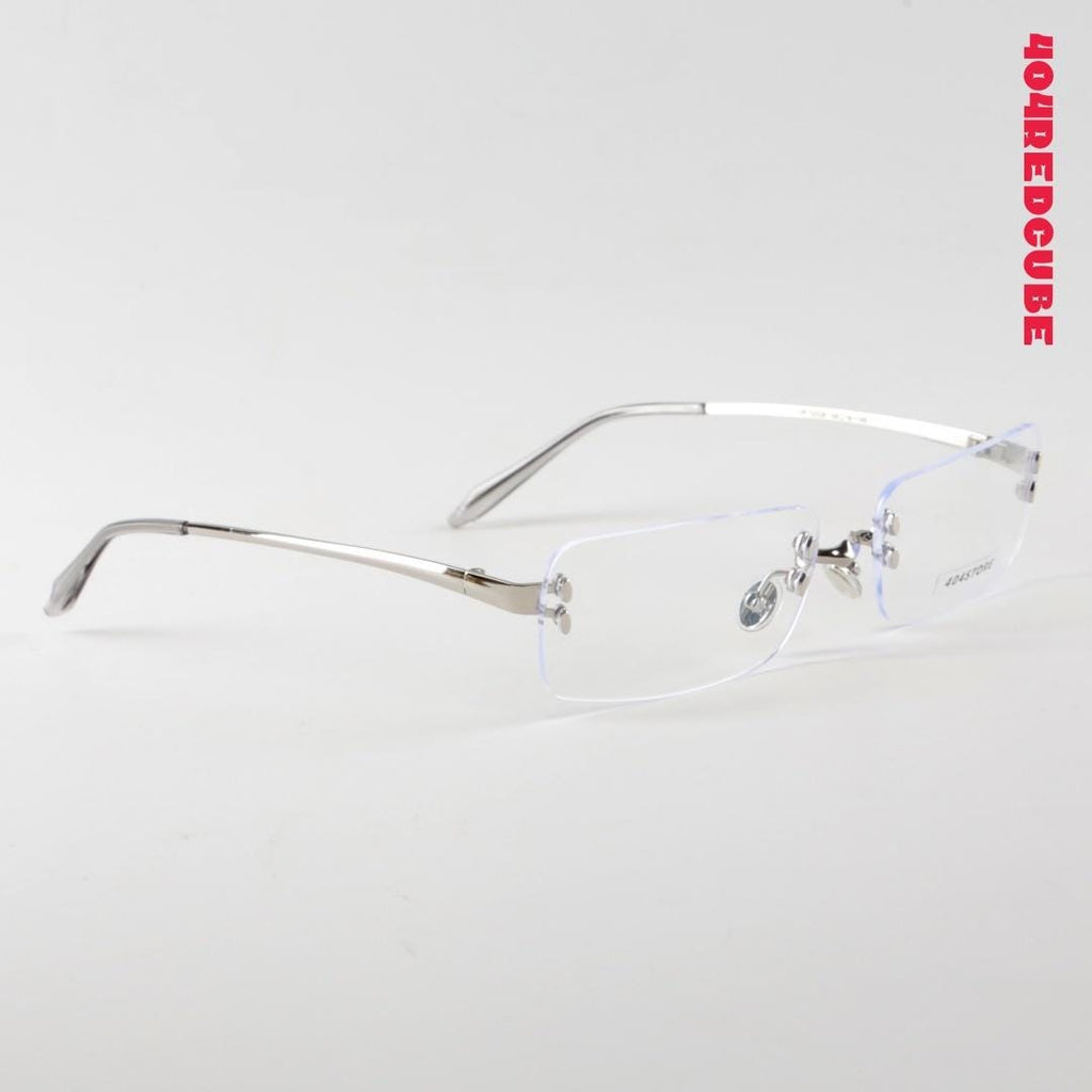 Rimless Rectangle Metal Office Siren Lightweight Optical Frames