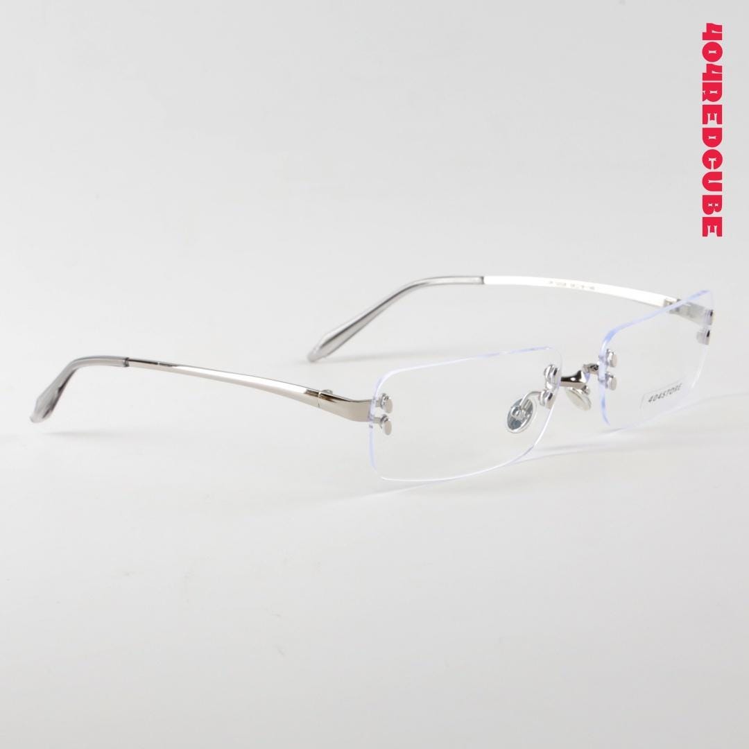 Rimless Rectangle Metal Office Siren Lightweight Optical Frames