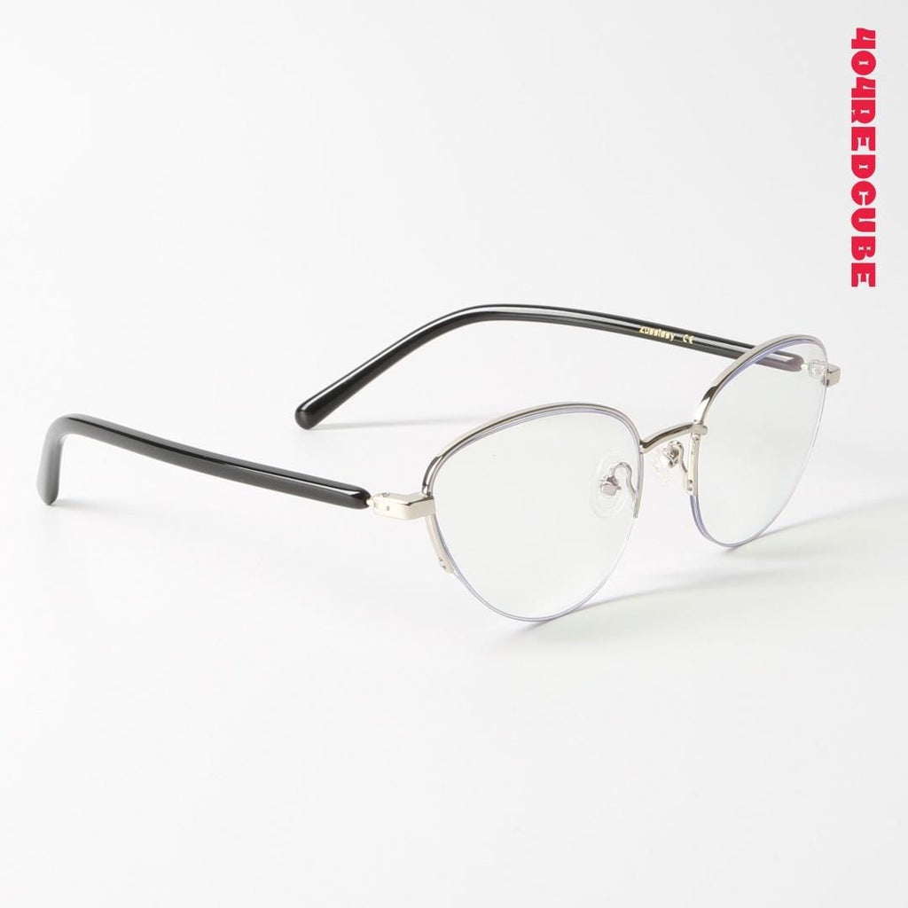 Half-Rim Cat-Eye Metal Optical Frames