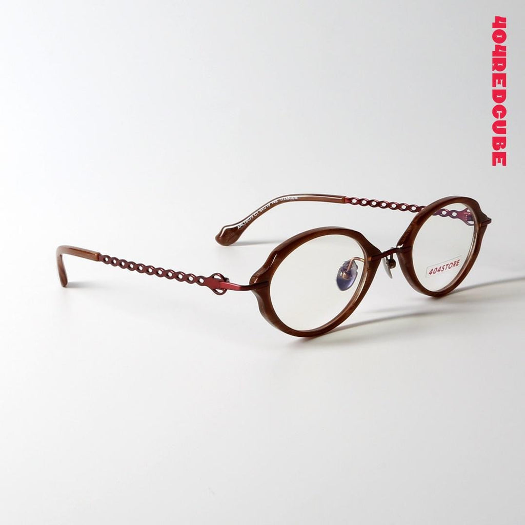 Etched Temple Round Titanium Optical Frames