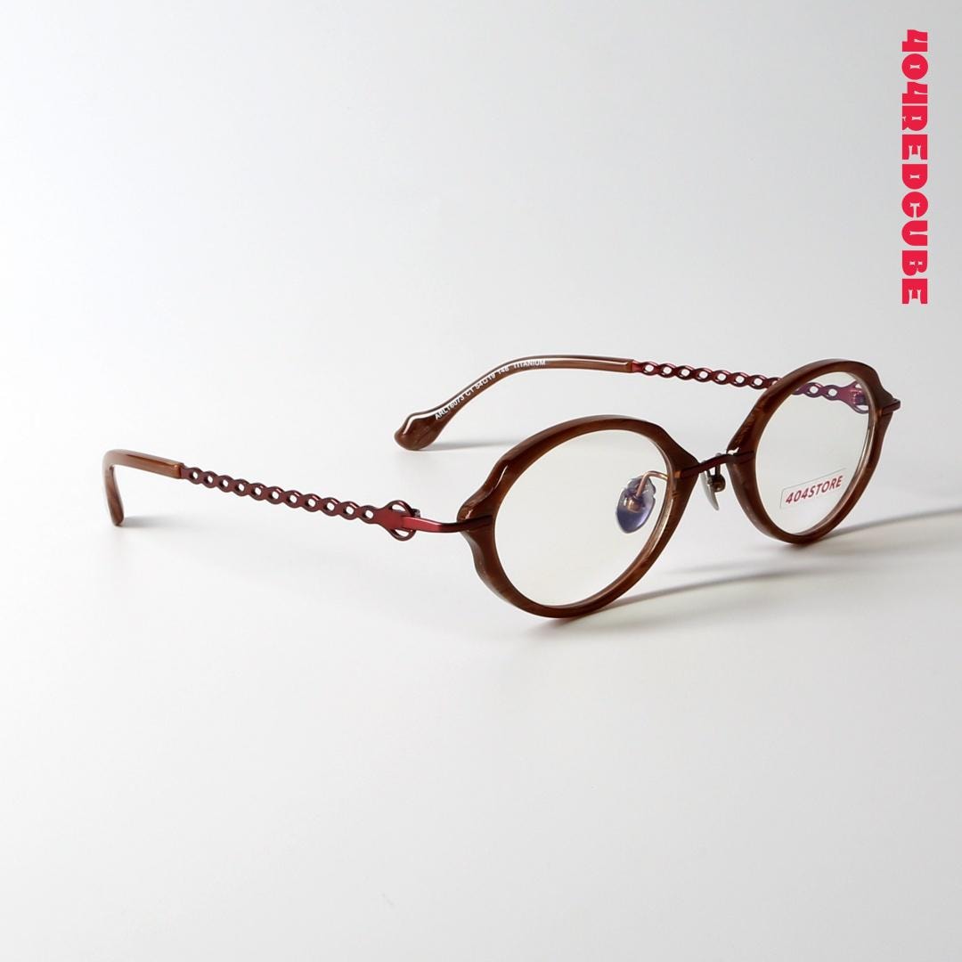 Etched Temple Round Titanium Optical Frames