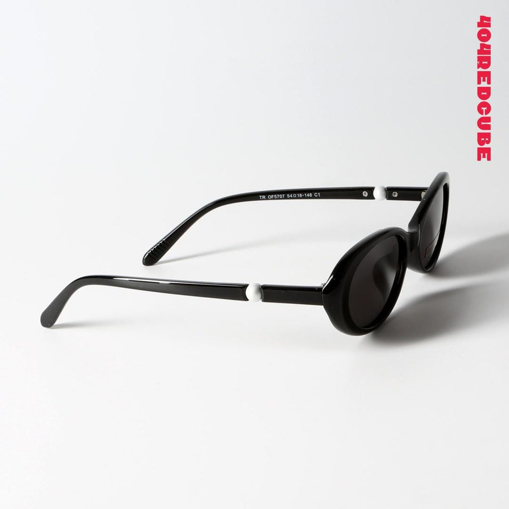 Pearl Detail Oval Coquette Optical Frames