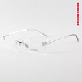 Rimless Rectangle Metal Office Siren Lightweight Optical Frames