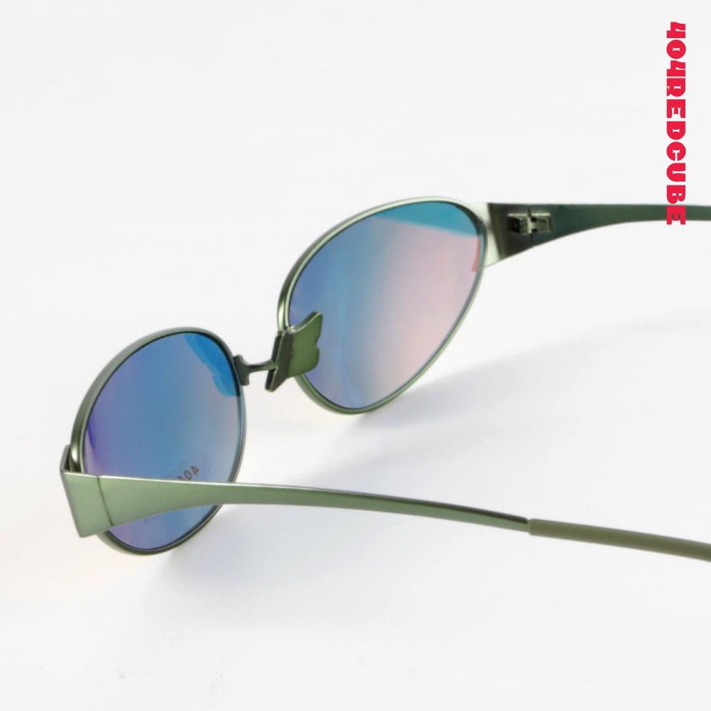 Cat-Eye Metal Minimalist Sunglasses