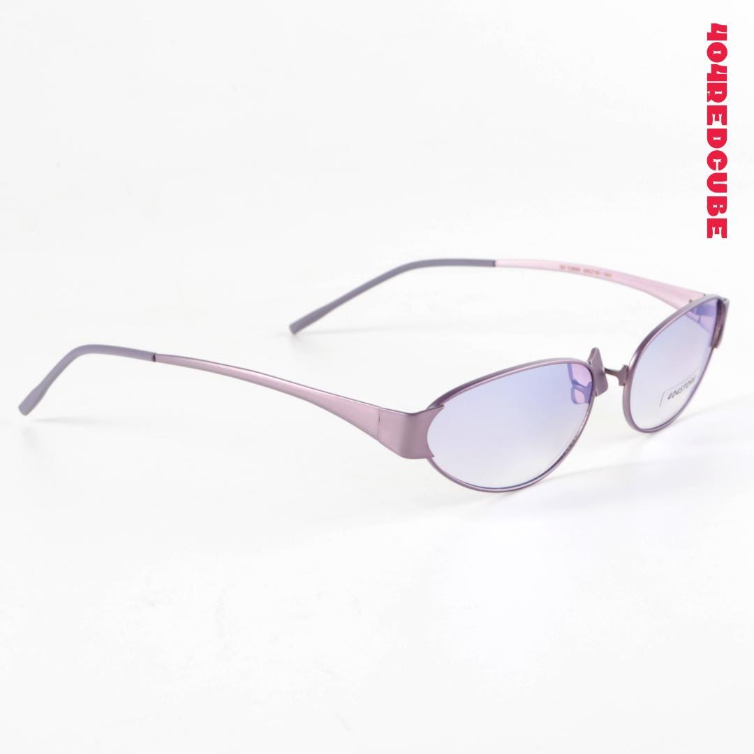 Cat-Eye Metal Minimalist Sunglasses