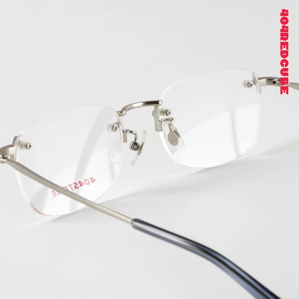 Rimless Rectangle Titanium Lightweight Optical Frames