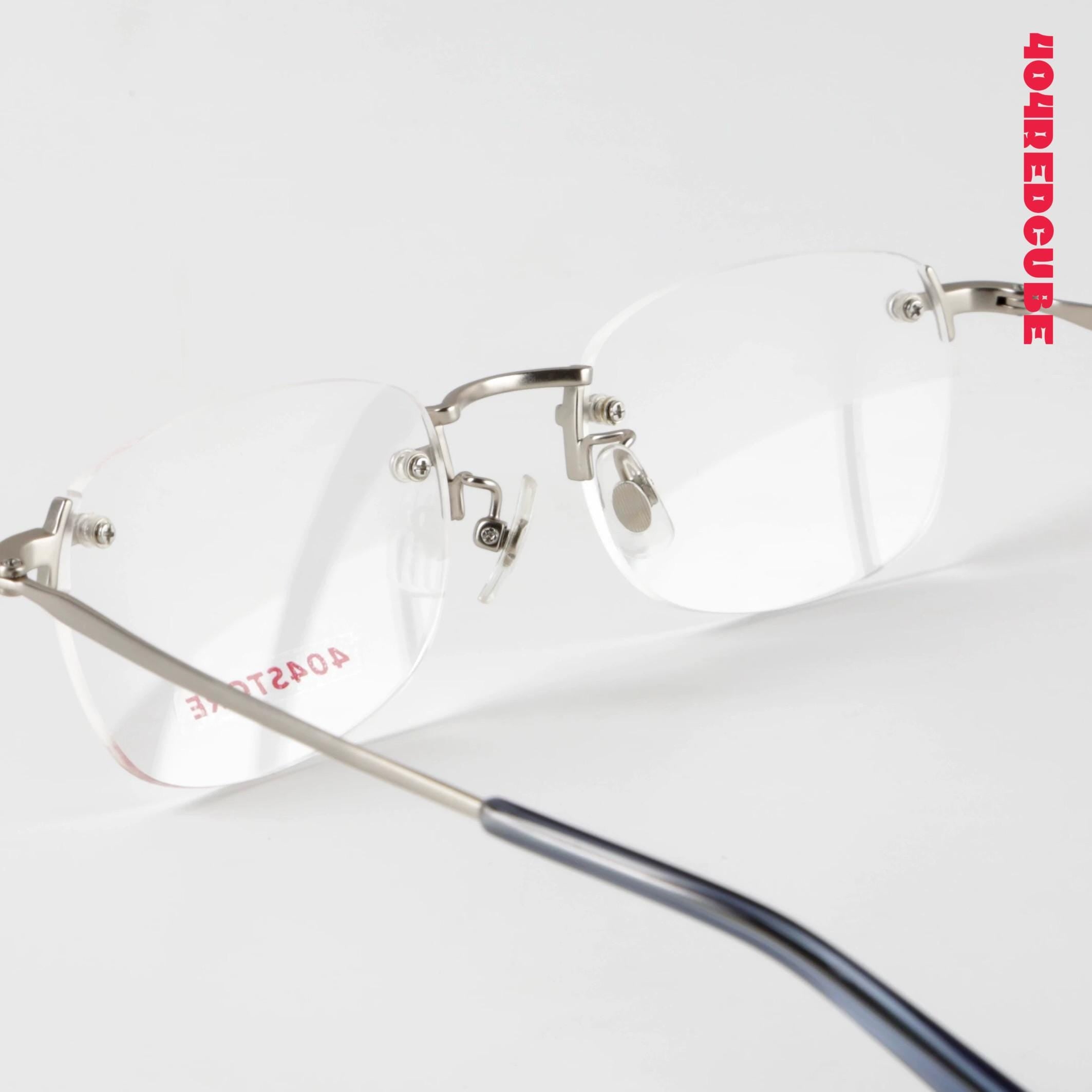 Rimless Rectangle Titanium Lightweight Optical Frames