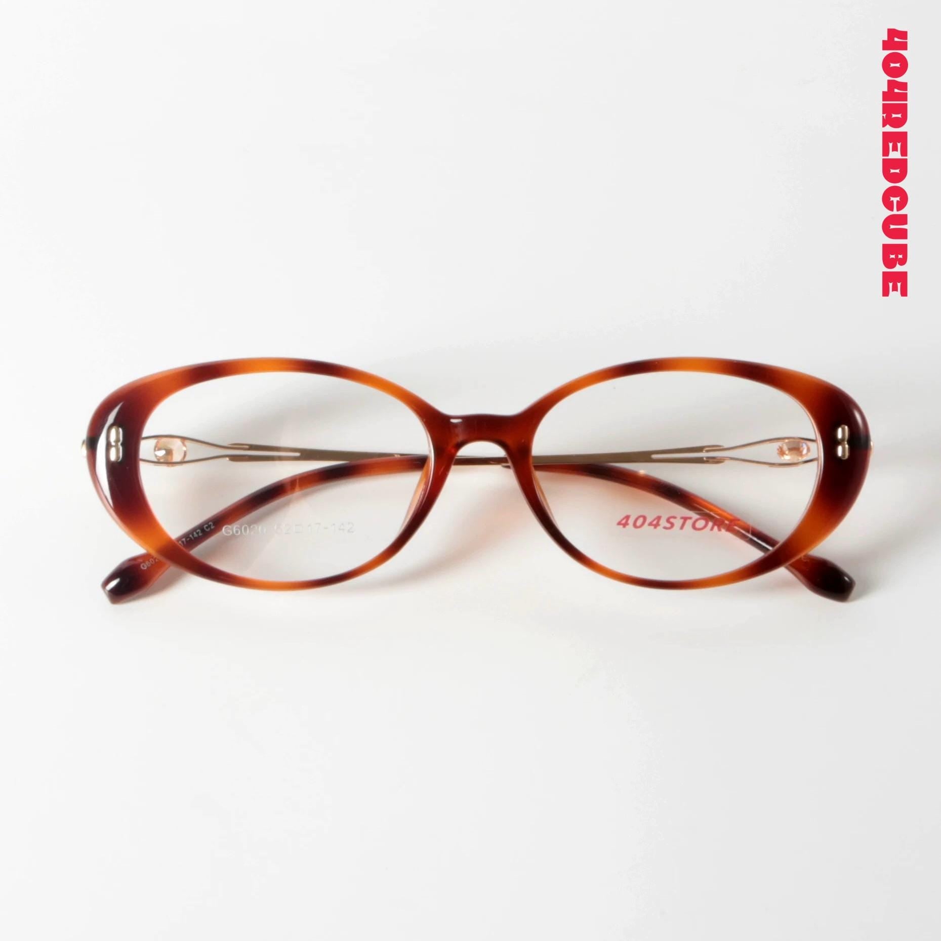 Cat-Eye Oval Metal Optical Frames