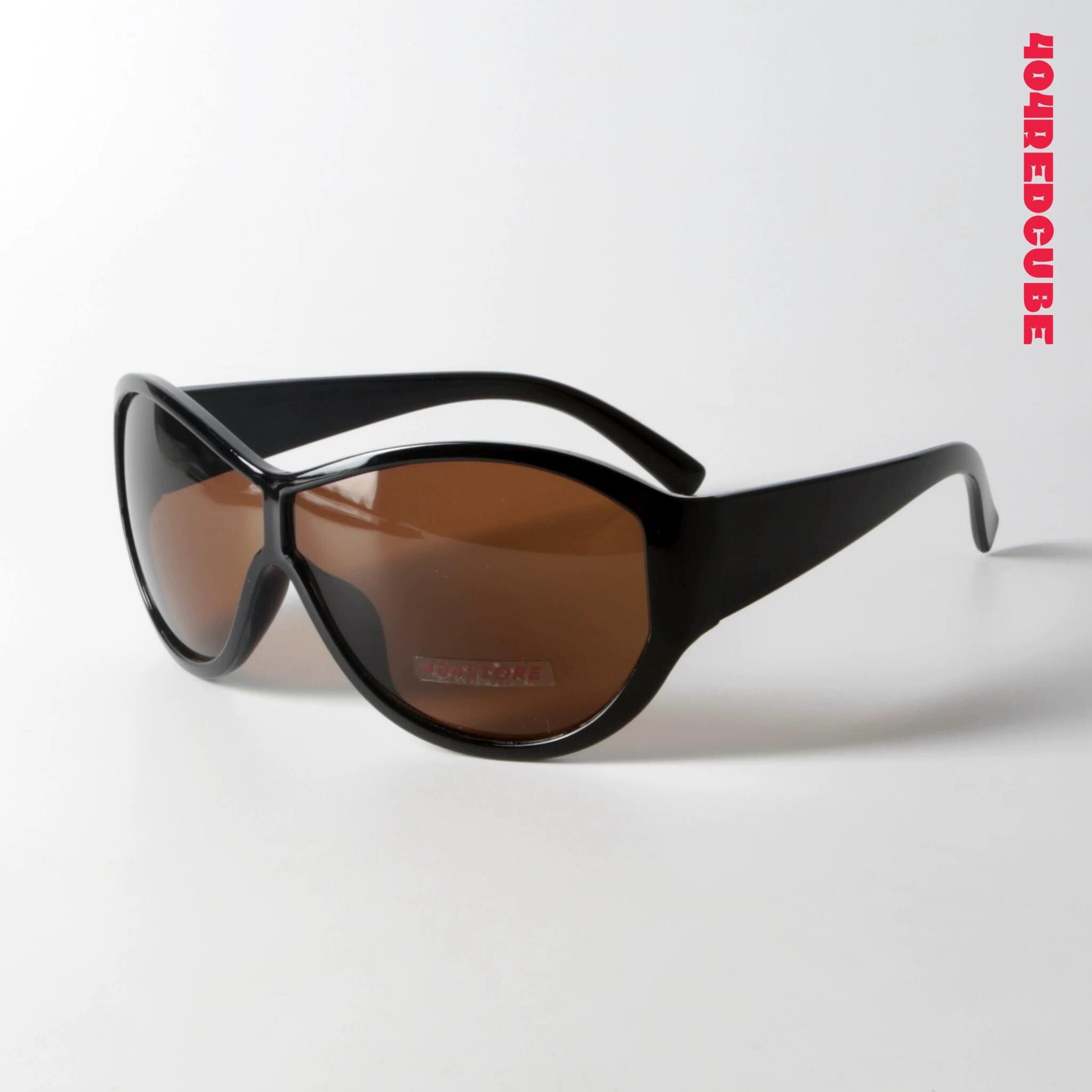 Oversized Wraparound Vintage Sunglasses