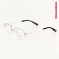 Heart Half-Rim Square Metal Coquette Optical Frames