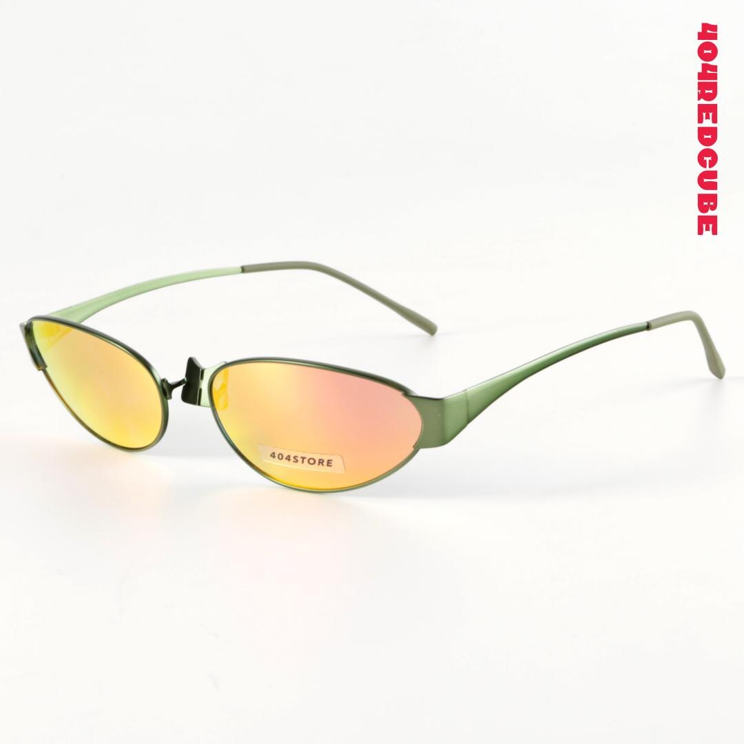 Cat-Eye Metal Minimalist Sunglasses