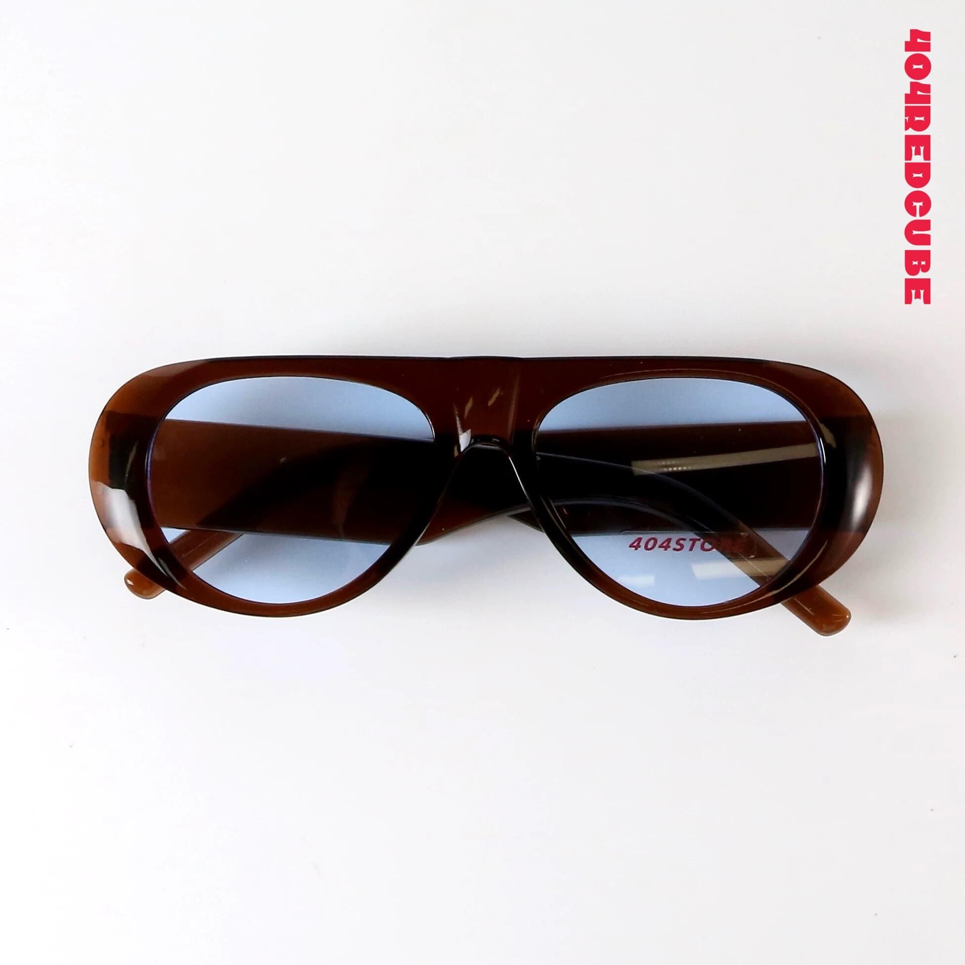 Oversized Blue Tinted Avant Sunglasses