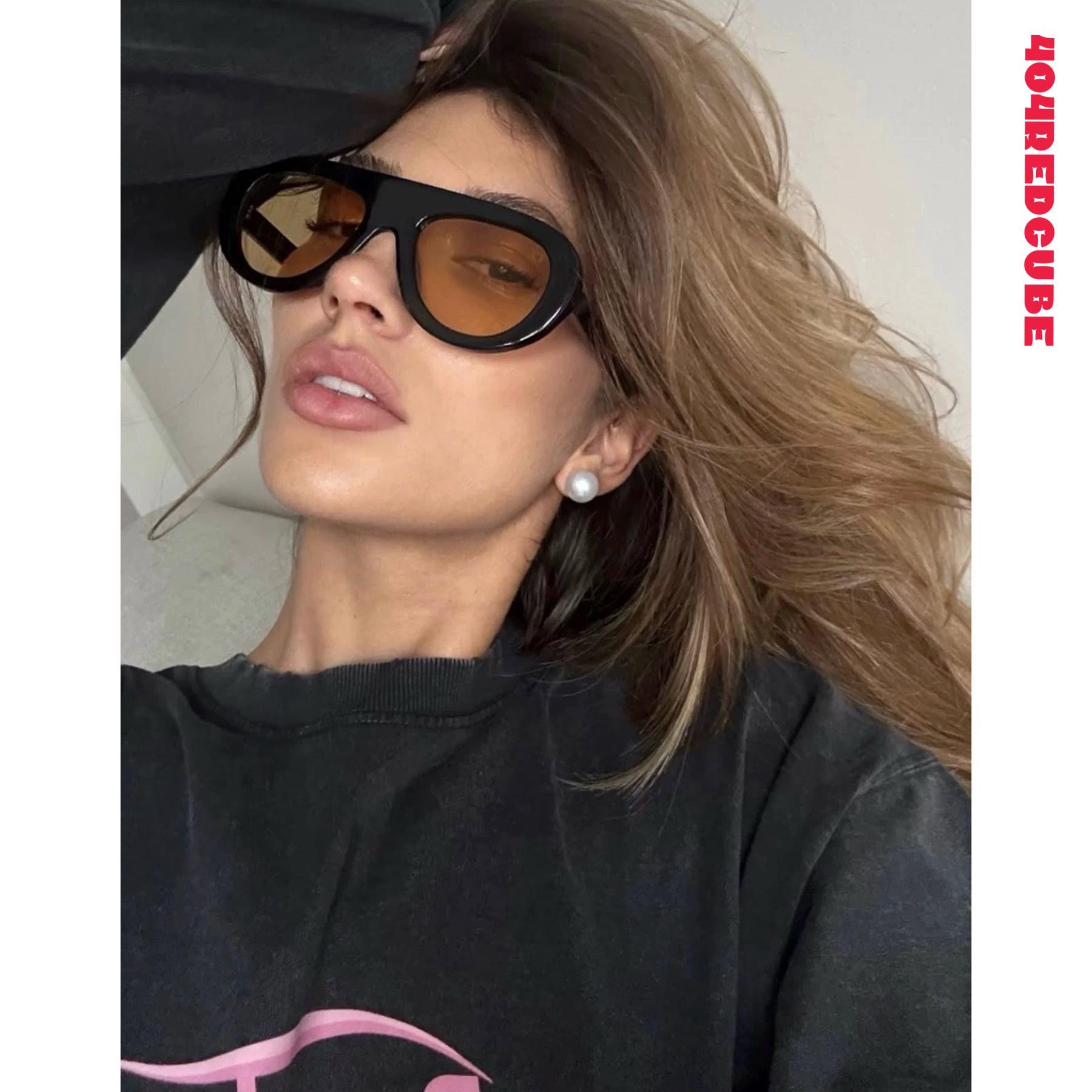 Aviator Futuristic Vintage Sunglasses