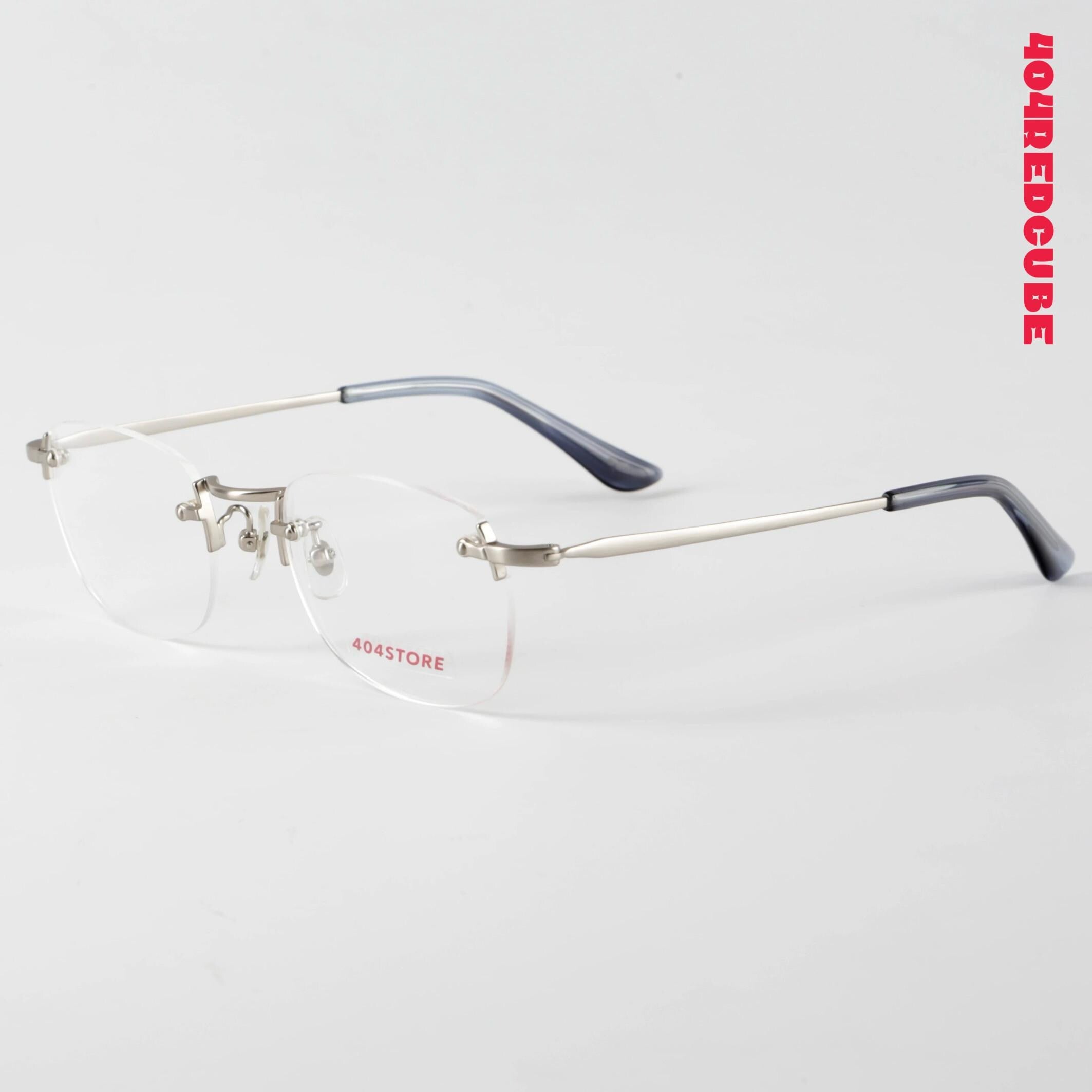 Rimless Rectangle Titanium Lightweight Optical Frames