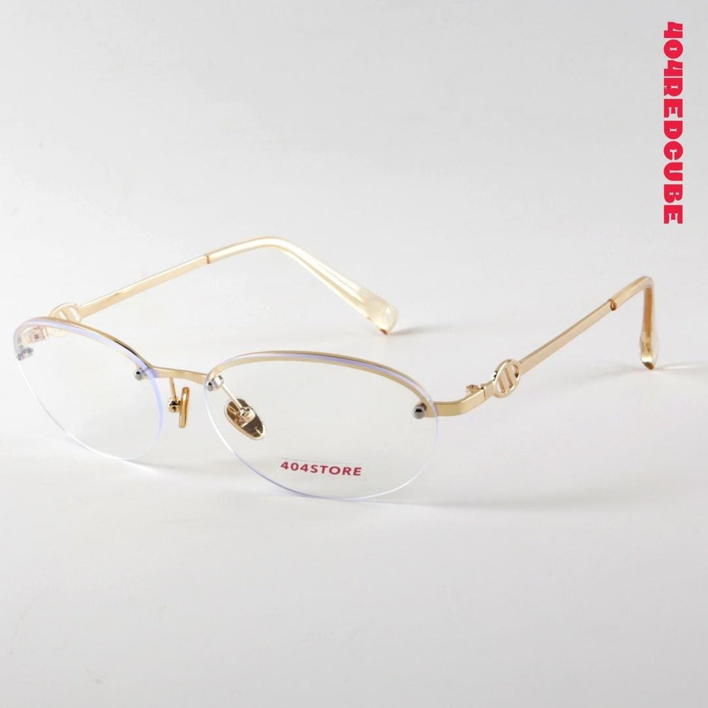 Half-Rim Oval Metal Lightweight Optical Frames