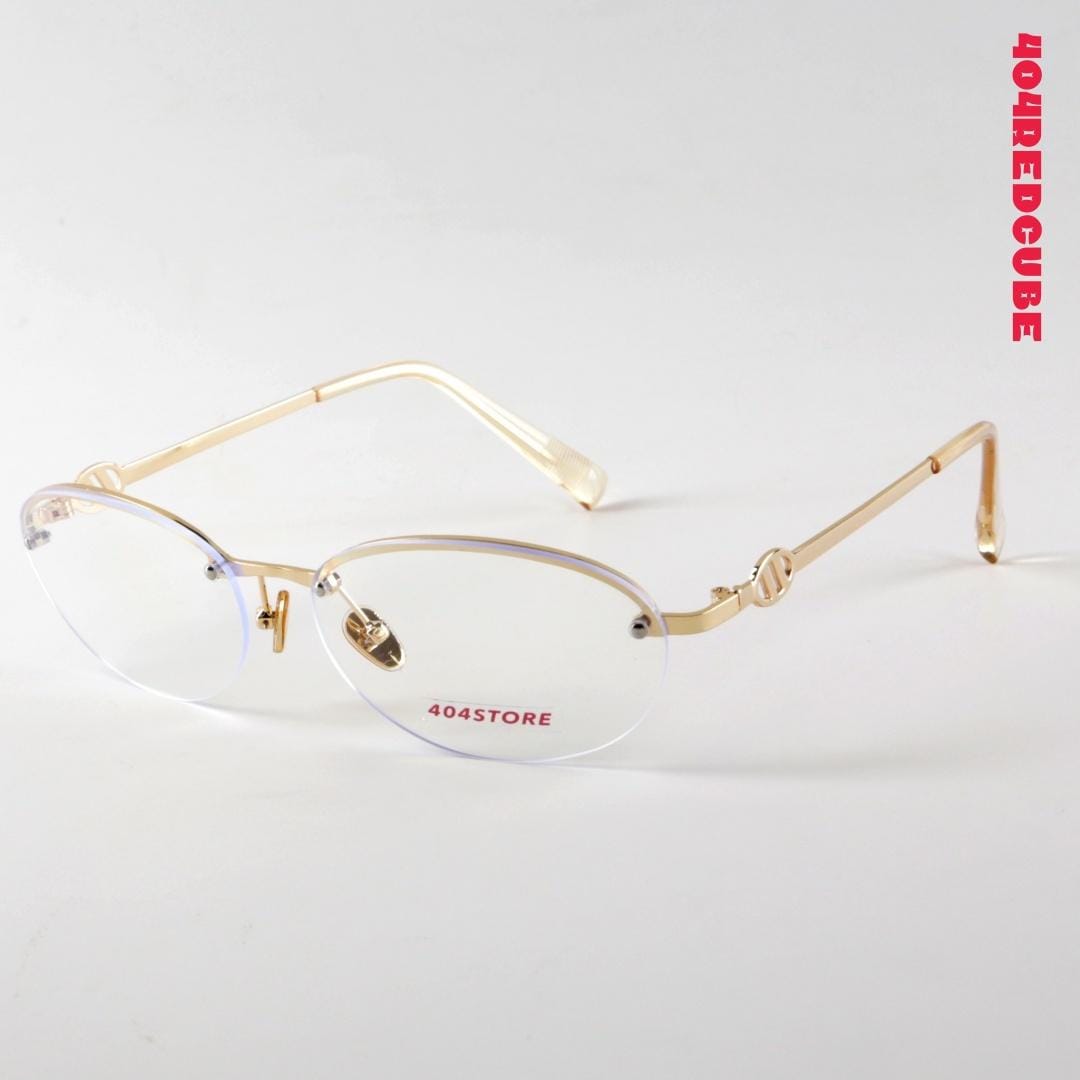 Half-Rim Oval Metal Lightweight Optical Frames