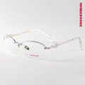 Half-Rim Oval Metal Lightweight Optical Frames