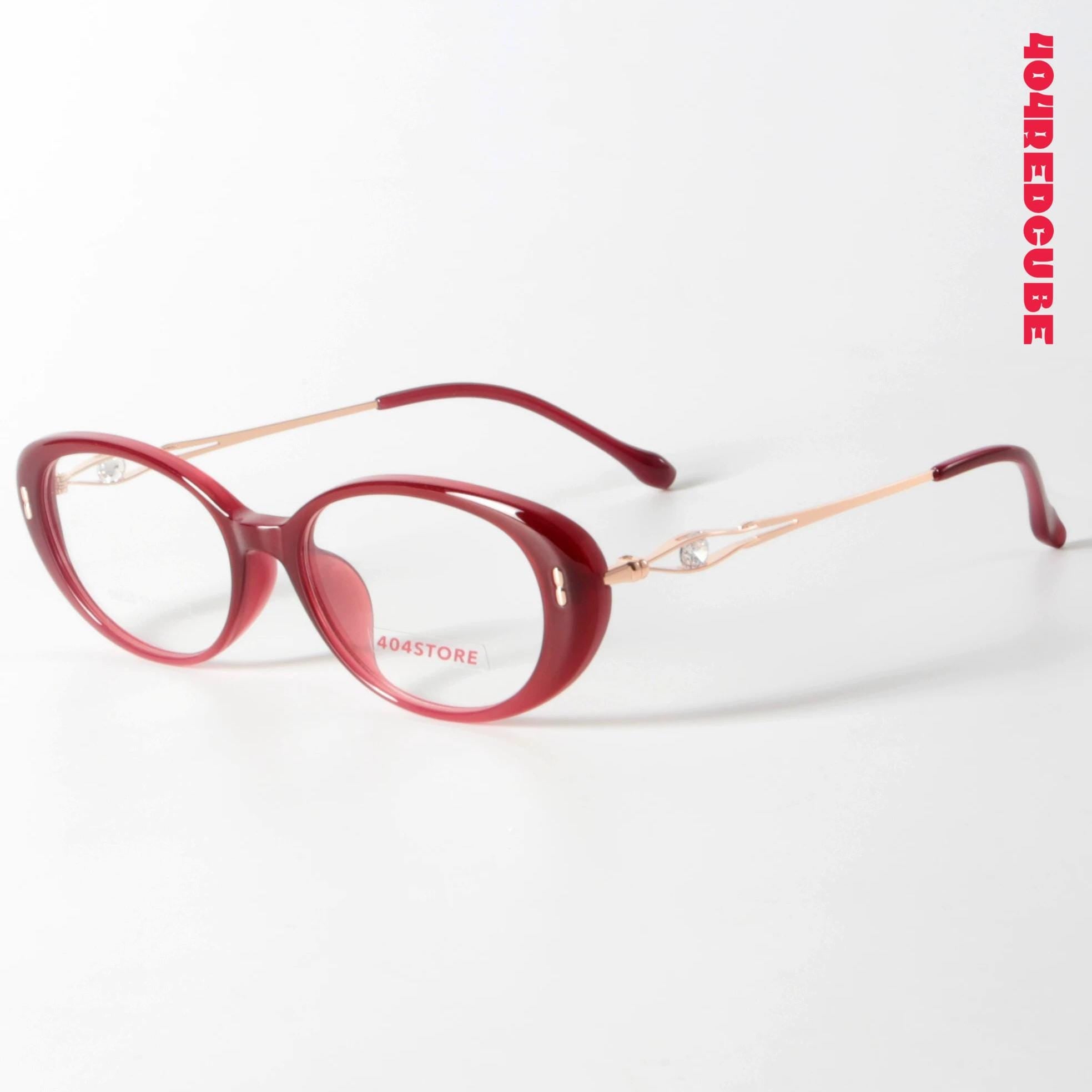 Cat-Eye Oval Metal Optical Frames