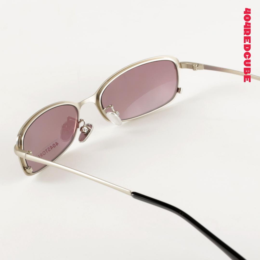 Rectangle Metal Minimalist Sunglasses