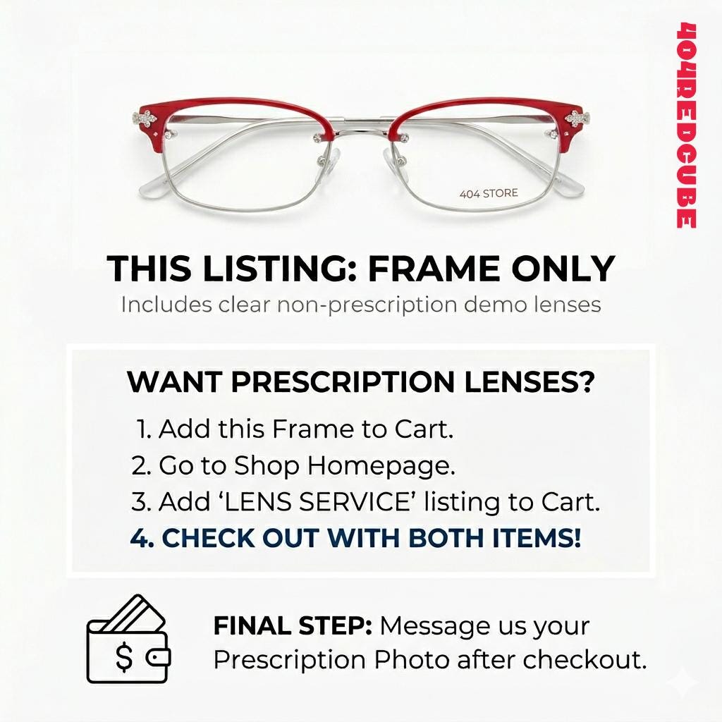 Crystal Bow Oval Metal Coquette Optical Frames