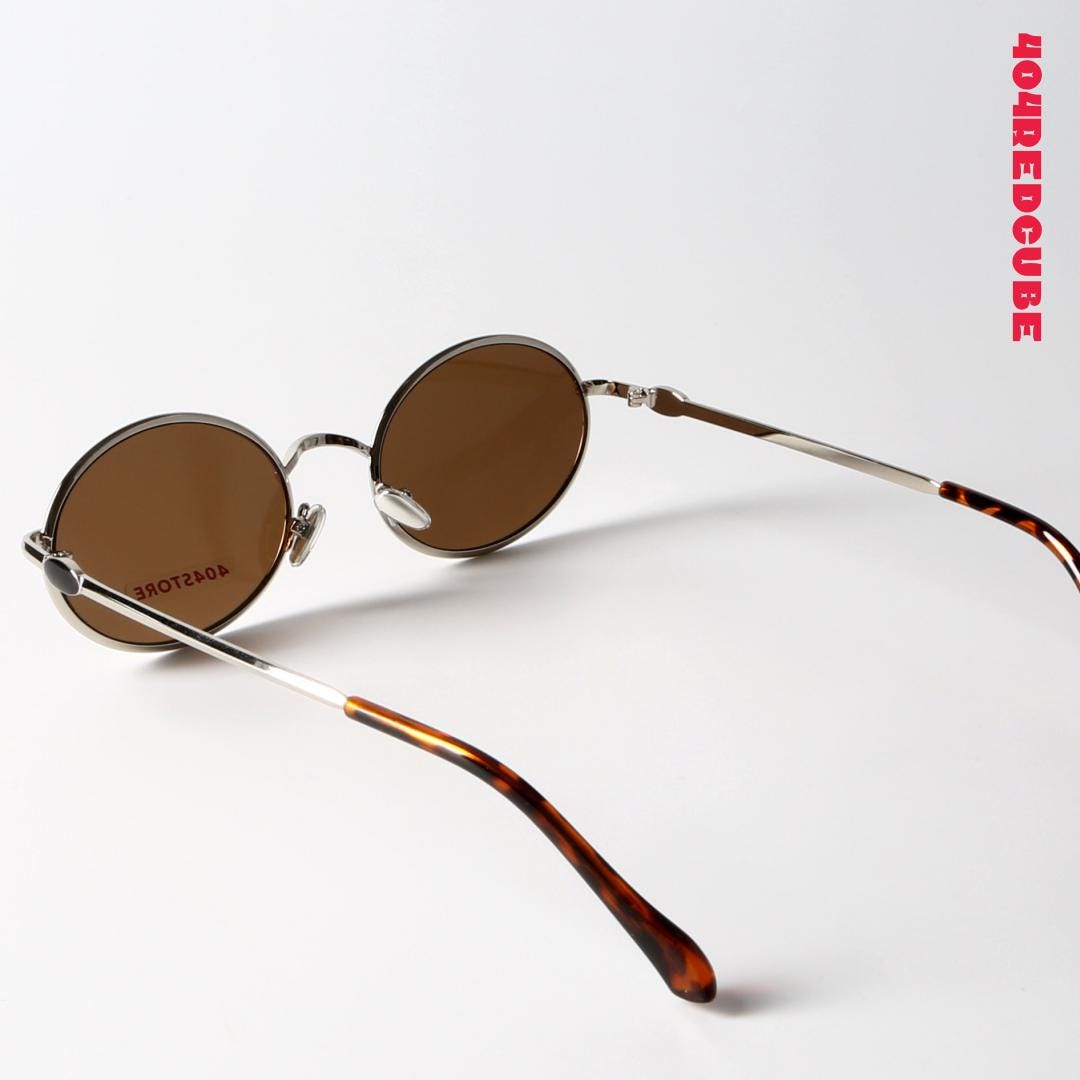 Round Titanium Gothic Sunglasses