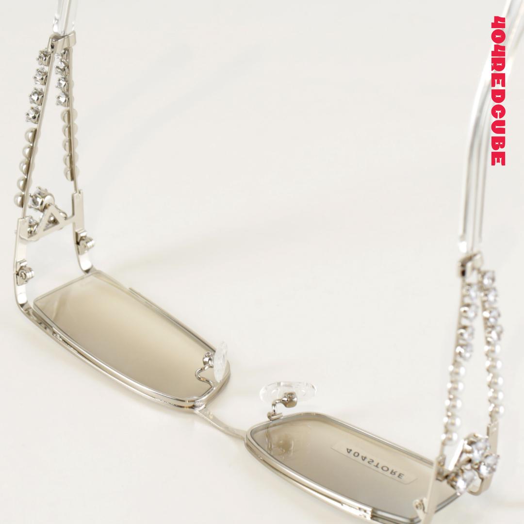 Rectangle Metal Gothic Sunglasses