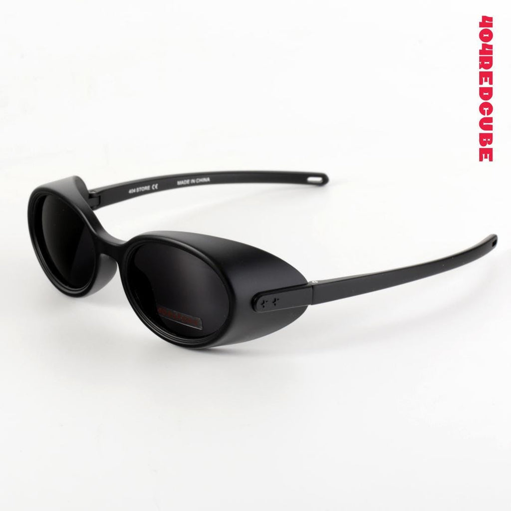 Wraparound Oval Futuristic Gothic Sunglasses