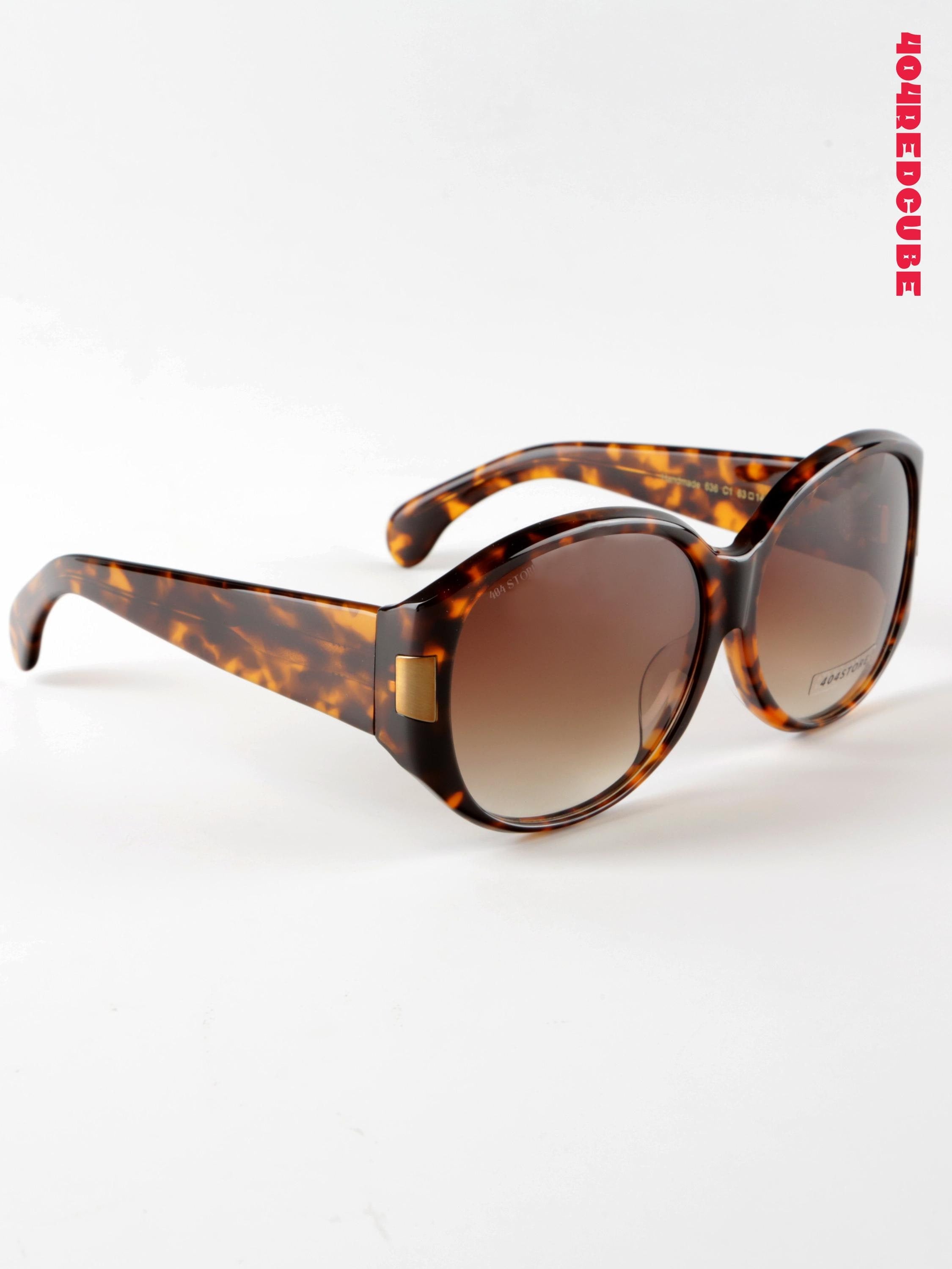 Oversized Round Acetate Sunglasses