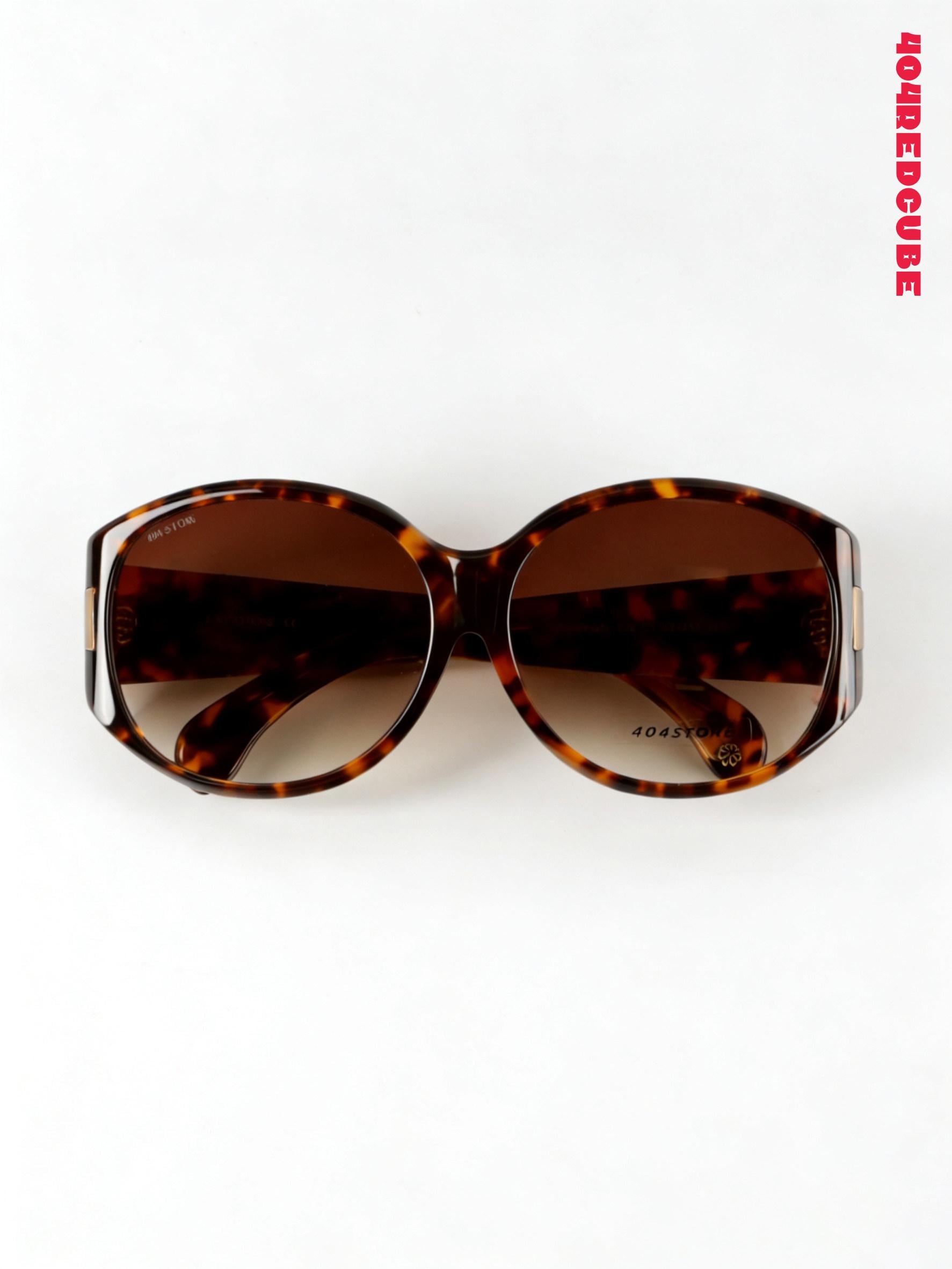 Oversized Round Acetate Sunglasses