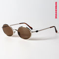 Round Titanium Gothic Sunglasses