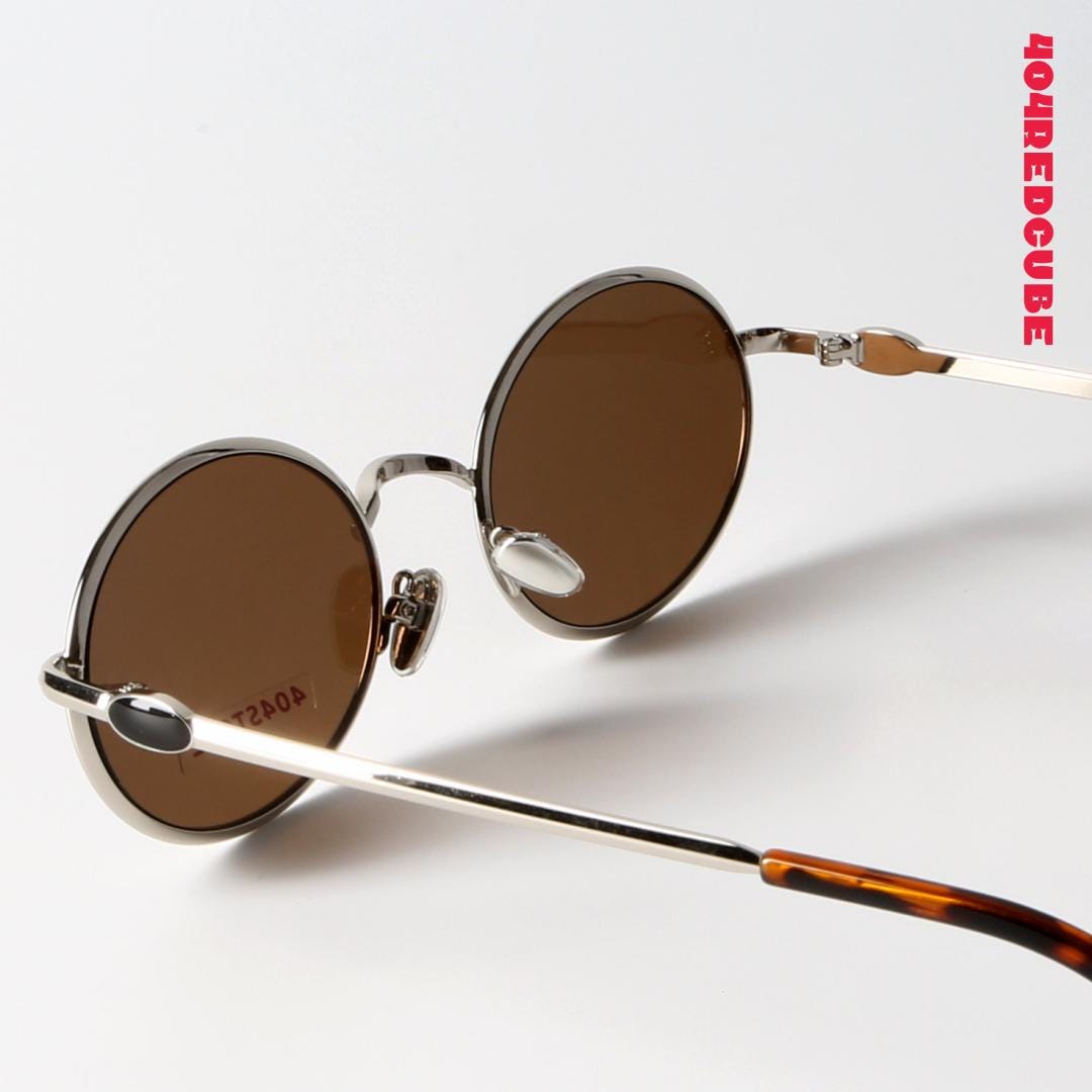 Round Titanium Gothic Sunglasses