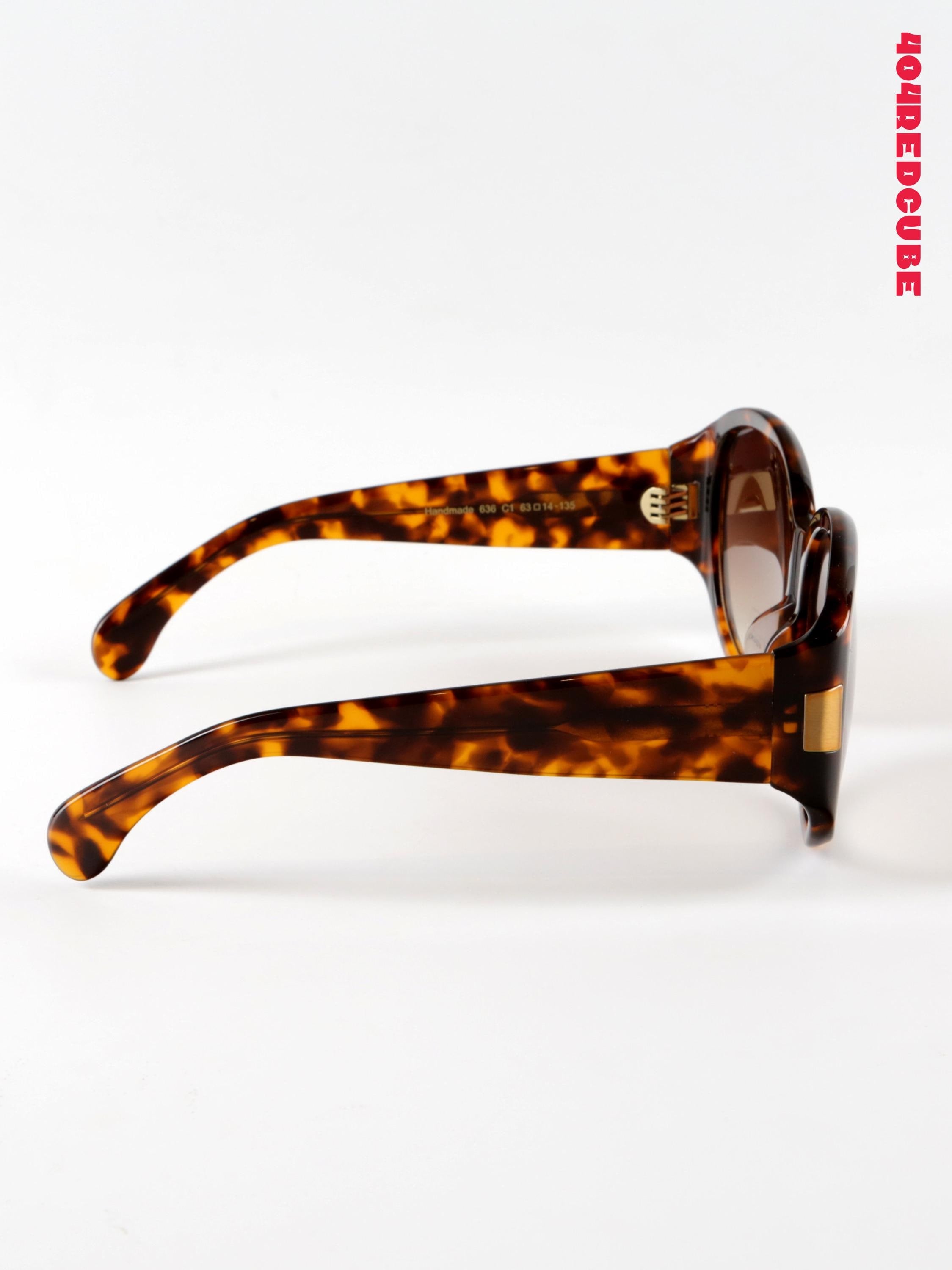 Oversized Round Acetate Sunglasses