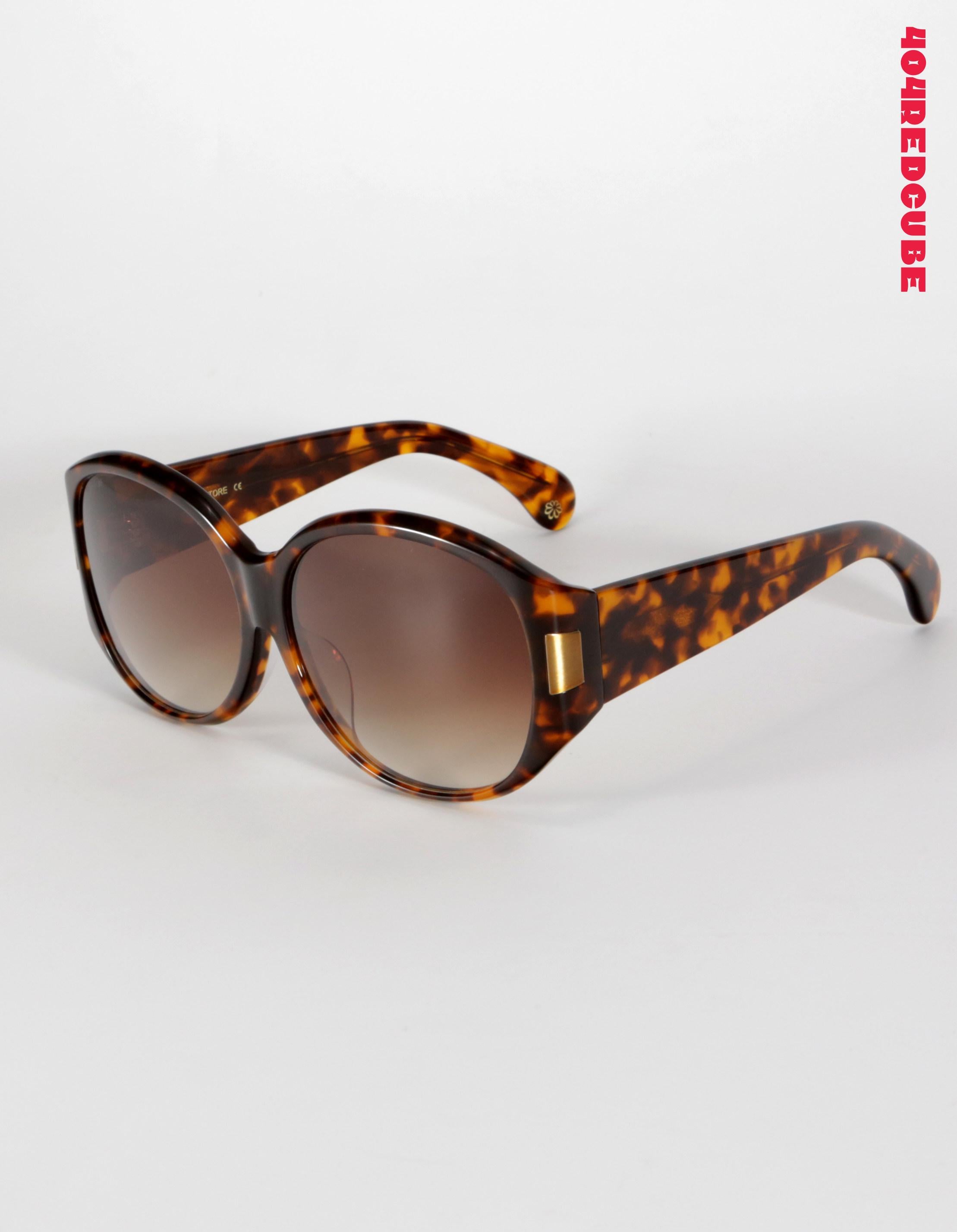 Oversized Round Acetate Sunglasses
