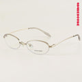 Half-Rim Oval Metal Minimalist Optical Frames