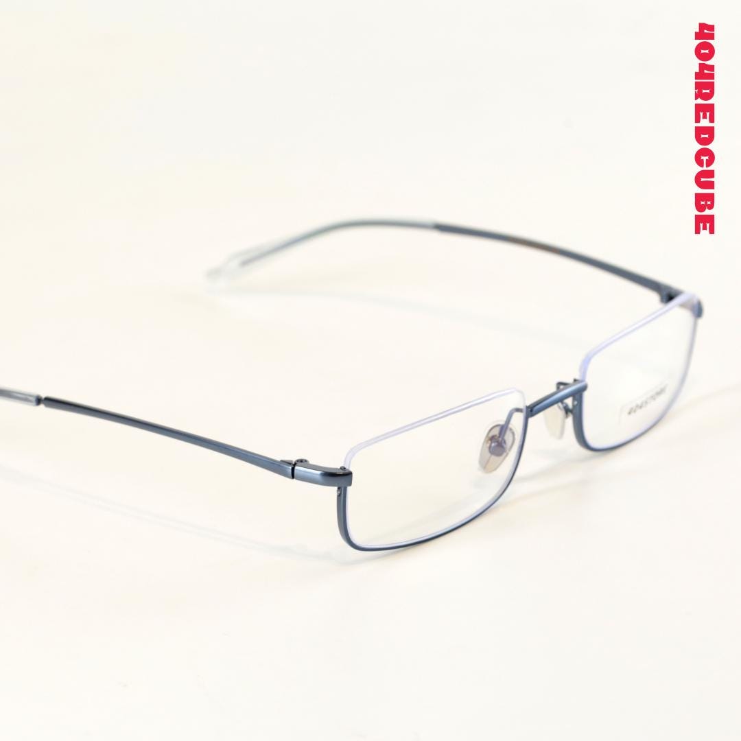 Rimless Rectangle Metal Minimalist Optical Frames