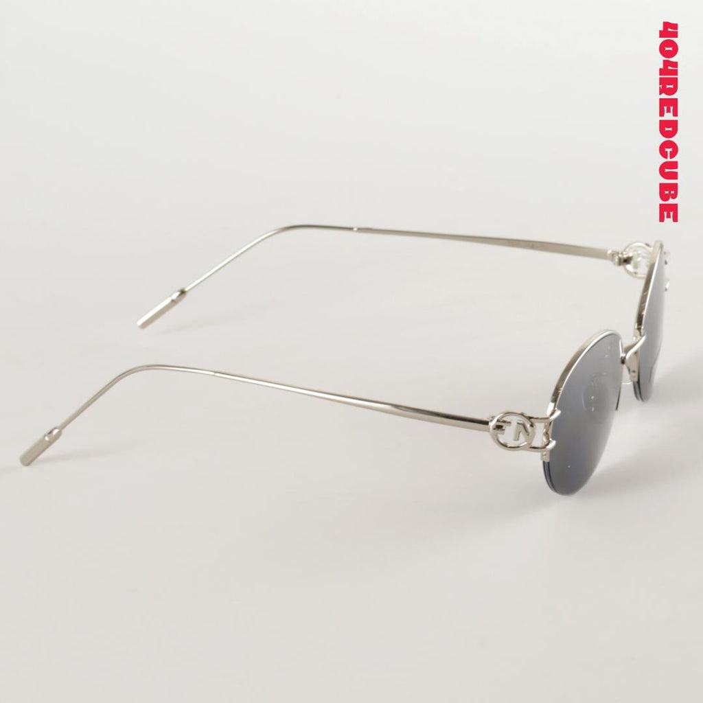 Rimless Oval Metal Sunglasses