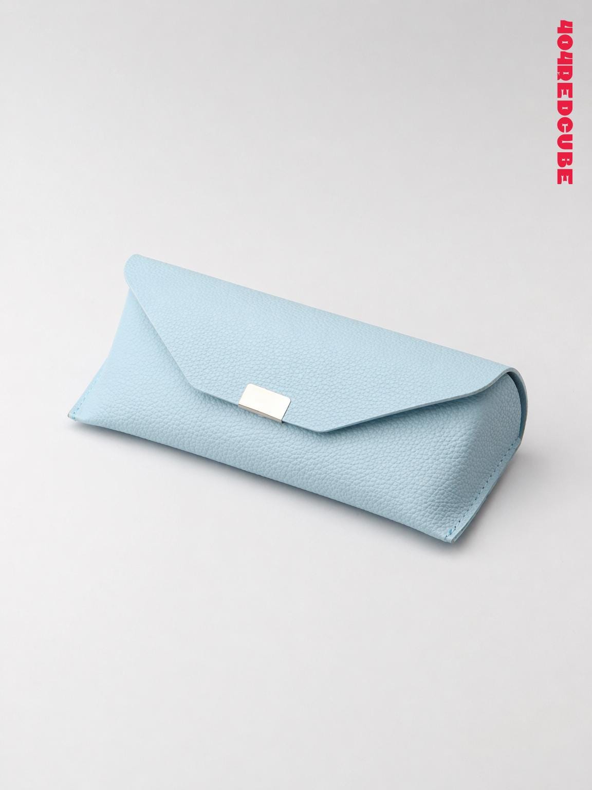 Slim Pebbled Leather Glasses Case