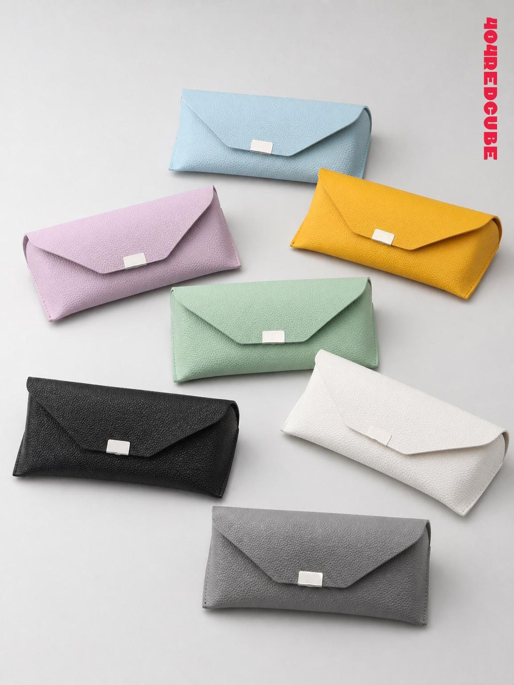 Slim Pebbled Leather Glasses Case