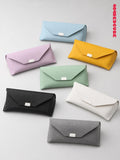 Slim Pebbled Leather Glasses Case