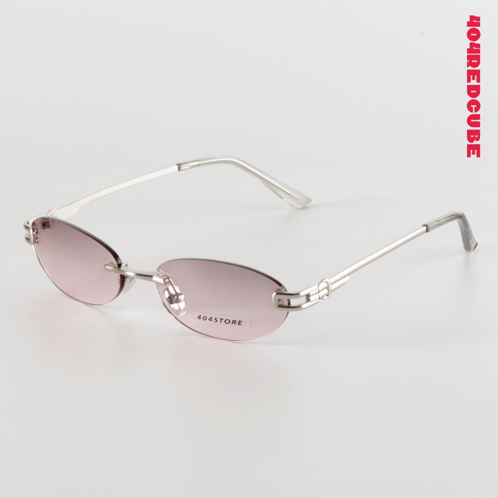 Rimless Oval Metal Futuristic Minimalist Optical Frames