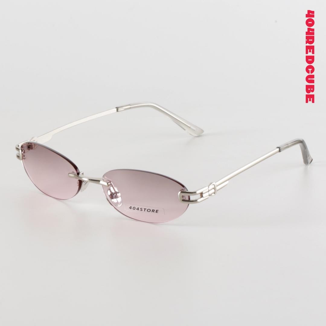 Rimless Oval Metal Futuristic Minimalist Optical Frames