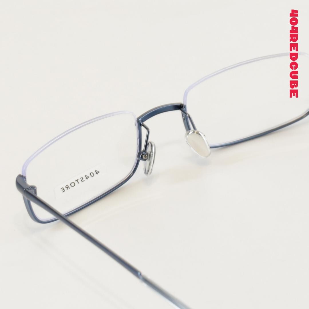 Rimless Rectangle Metal Minimalist Optical Frames