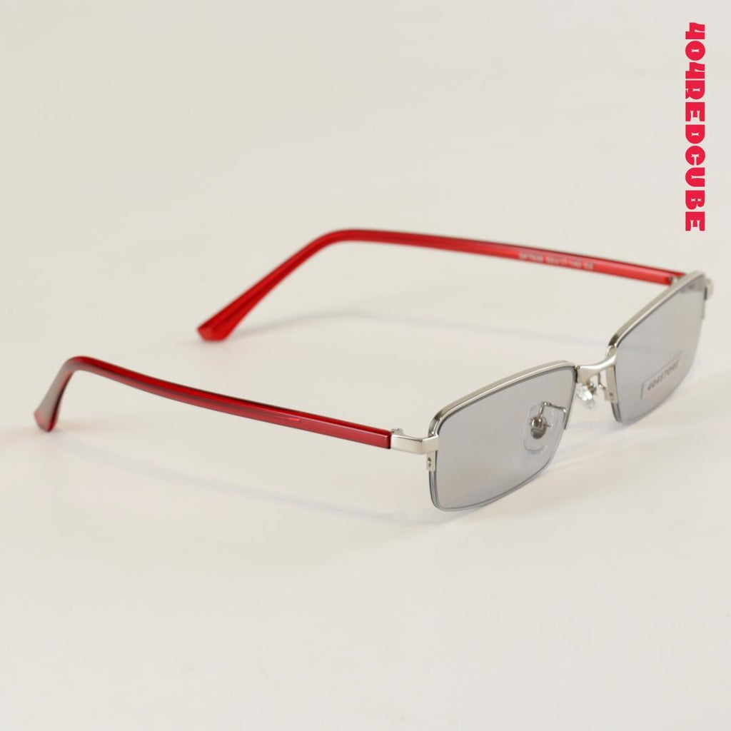 Bayonetta Rimless Rectangle Metal Office Siren Minimalist Sunglasses