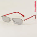 Bayonetta Rimless Rectangle Metal Office Siren Minimalist Sunglasses